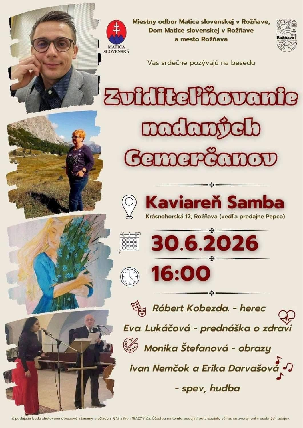 zviditelnovanie nadanyc gemercano plagat