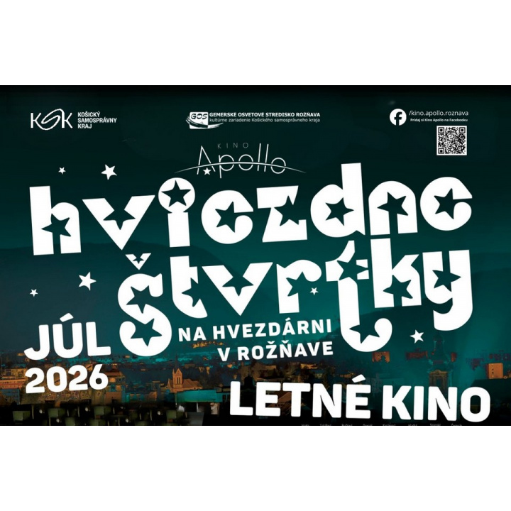 Fotka - Letné kino na hvezdárni v Rožňave - júl 2026